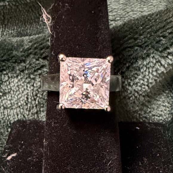 925 silver princess cut moissanite women’s ring
